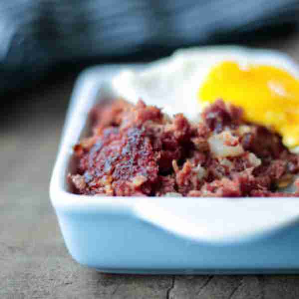 Crispy Keto Corned Beef & Radish Hash