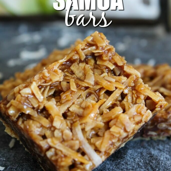 Keto Samoa Bars {THM:S, Low Carb, Ketogenic, Sugar-Free}
