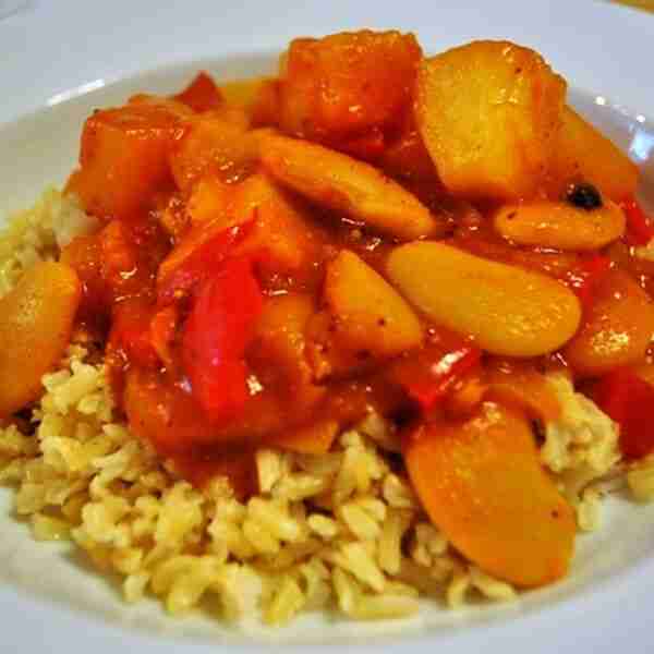 Sweet and Sour Butter Beans