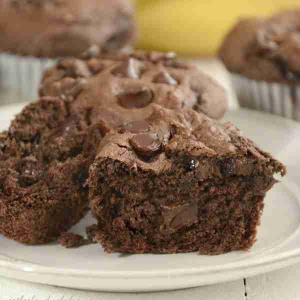 Easy Chocolate Banana Muffins