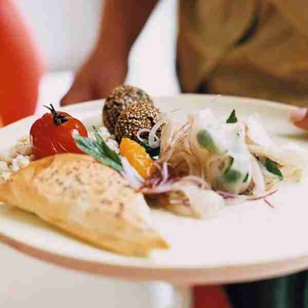 Sweet potato and feta filo pastries