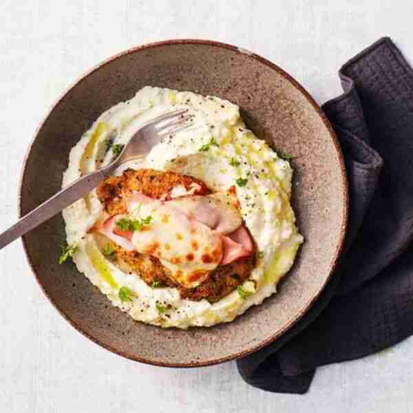 Keto chicken parmi bowl