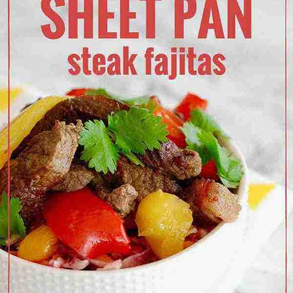 Keto Sheet Pan Steak Fajitas