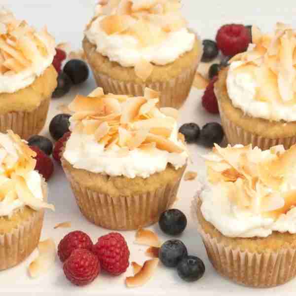 Coconut Cupcakes – Low Carb, Gluten Free, Sugar Free, Dairy Free