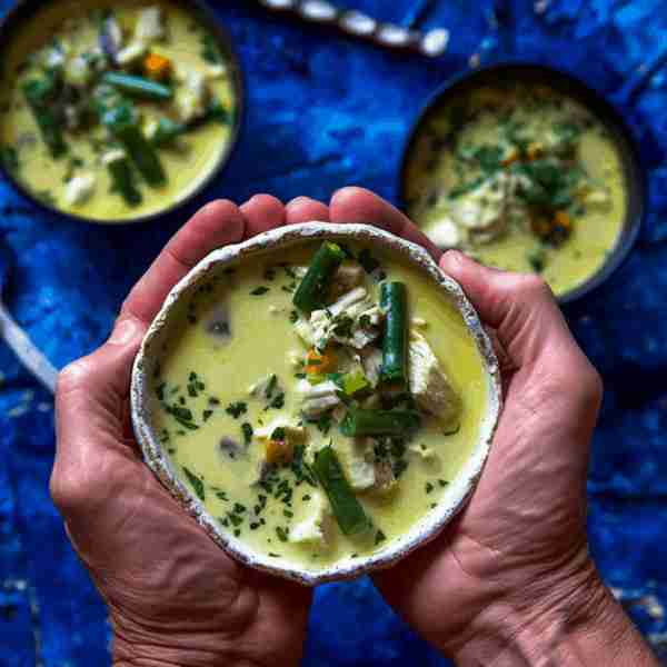 Chicken Pot Pie Soup | Keto | Low carb recipe