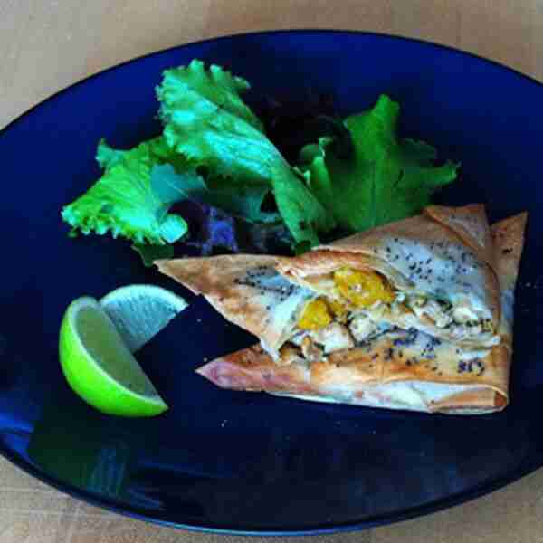 Chicken Mango Samosas