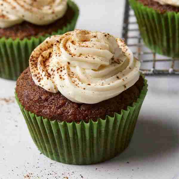 Keto Pumpkin Spice Latte Cupcakes