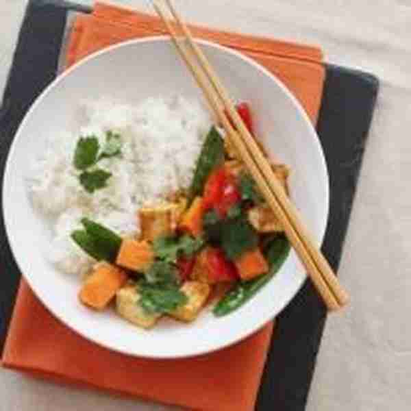 Thai Red Tofu and Sweet Potato Curry (Vega