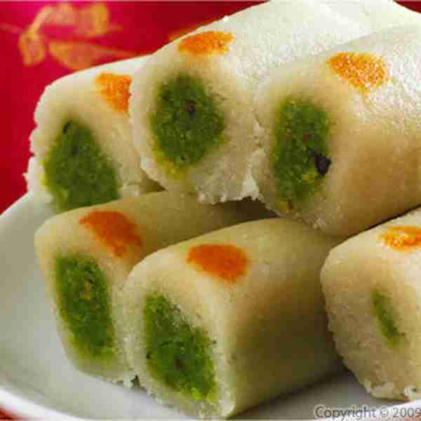 Kaju Pista Rolls – Indian Cashew and Pista