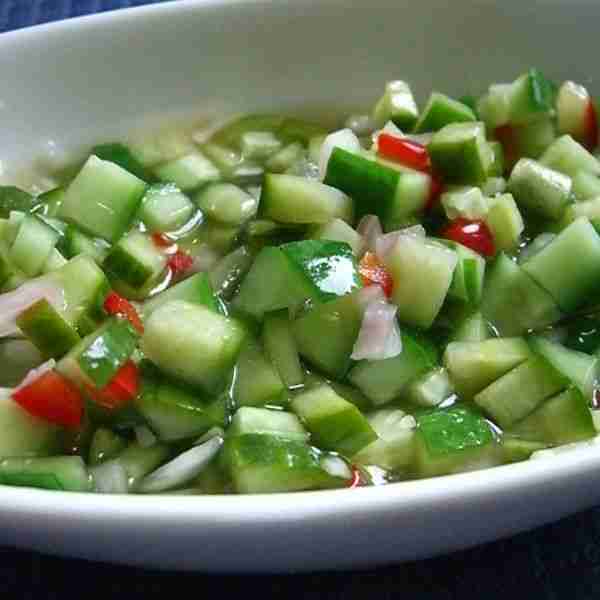 Thai Style Spicy Pickled Cucumber Relish