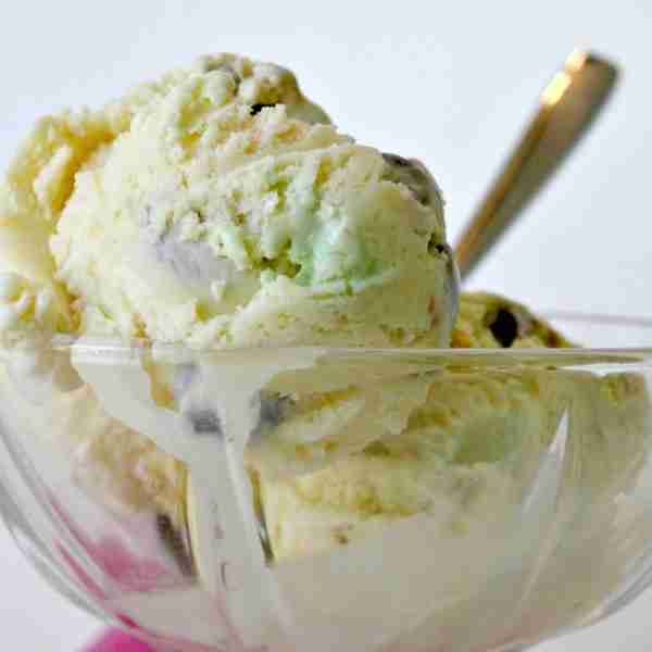 Homemade Ice Cream with Easter Candy