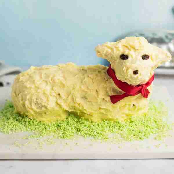 Easter Lamb-Shaped Pound Cake