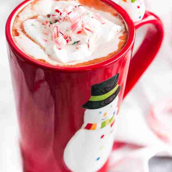 Homemade Peppermint Vodka Hot Chocolate