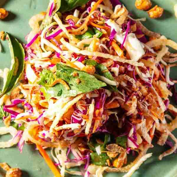 Crunchy Cabbage Salad with Peanuts and Fish Sauce