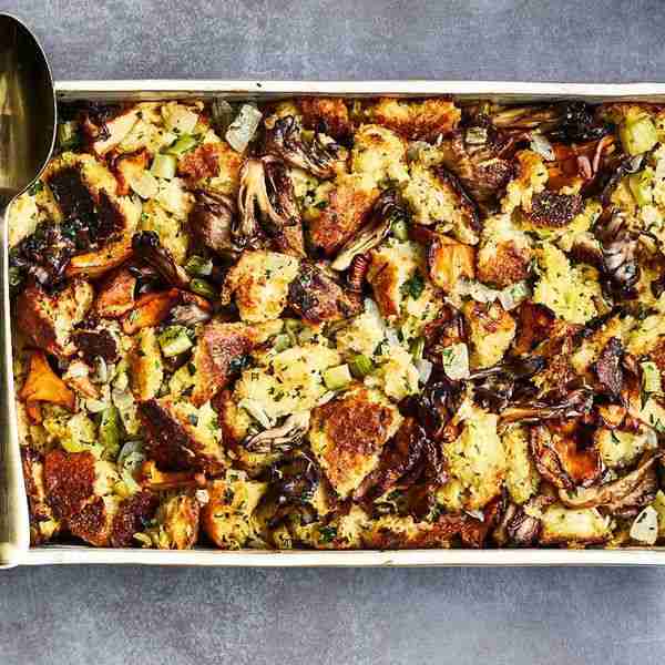 Vegetarian Wild Mushroom Sourdough Dressing