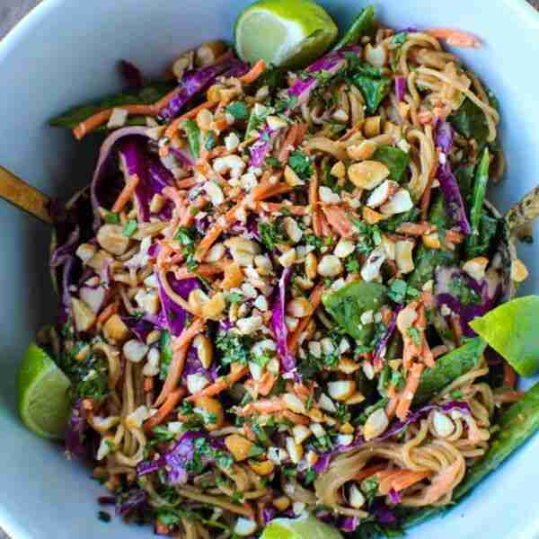 Spicy Thai Inspired Peanut Noodles & Veggies