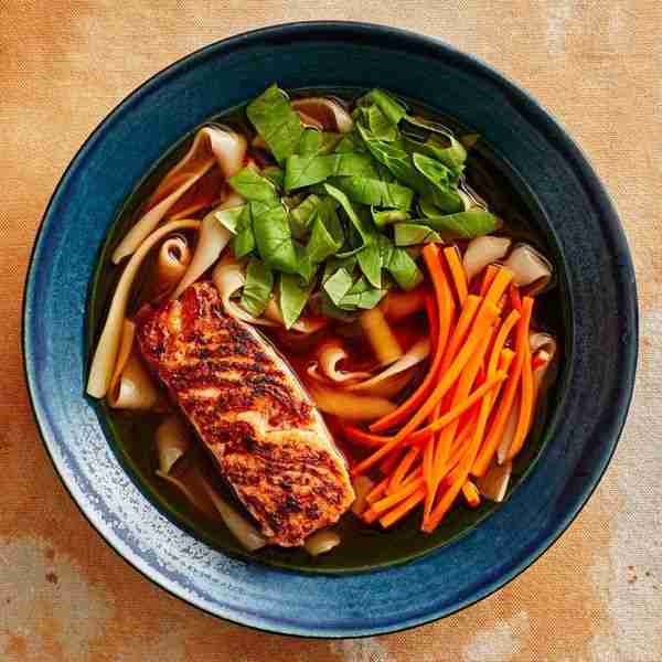 Spiced Salmon Noodle Soup