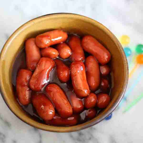 Appetizer Hot Dogs in Barbecue Sauce