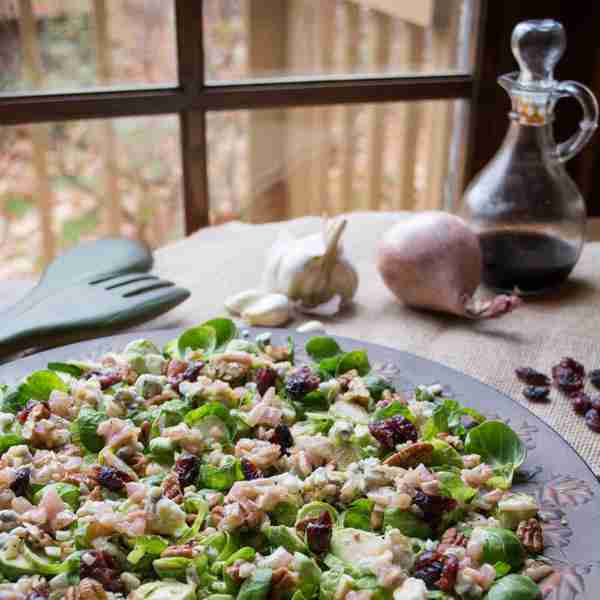 Easy Low Carb Pecan Cranberry Brussels Spr