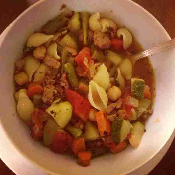 Mom’s Sausage and Kale MInestrone