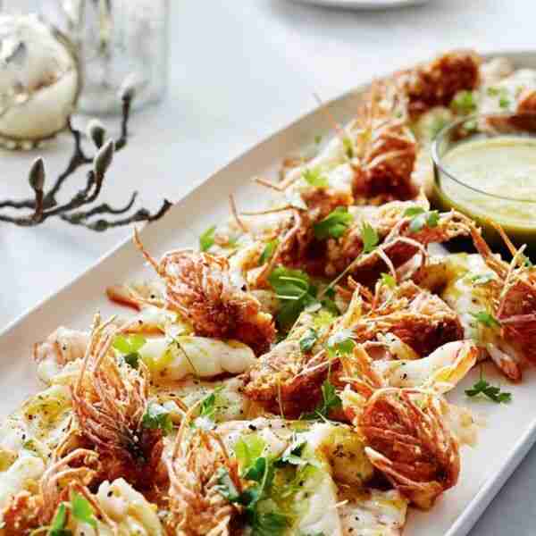 Maitre d‘hotel prawns