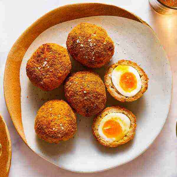 Classic Scotch Eggs With Creamy Mustard Sauce