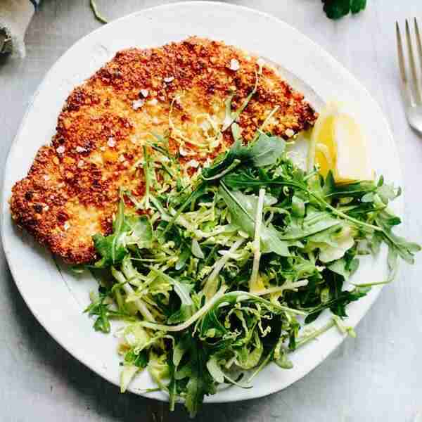 Gluten Free Chicken Cutlets with Greens