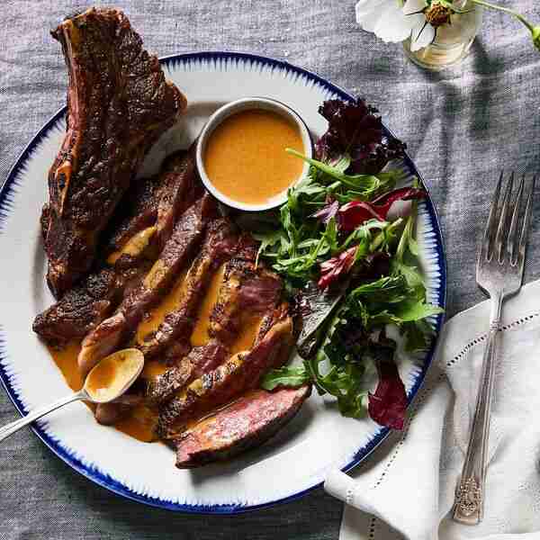 Roy Yamaguchi’s Soy-Mustard Sauce (a.k.a. 3-Ingredient Steak Sauce)