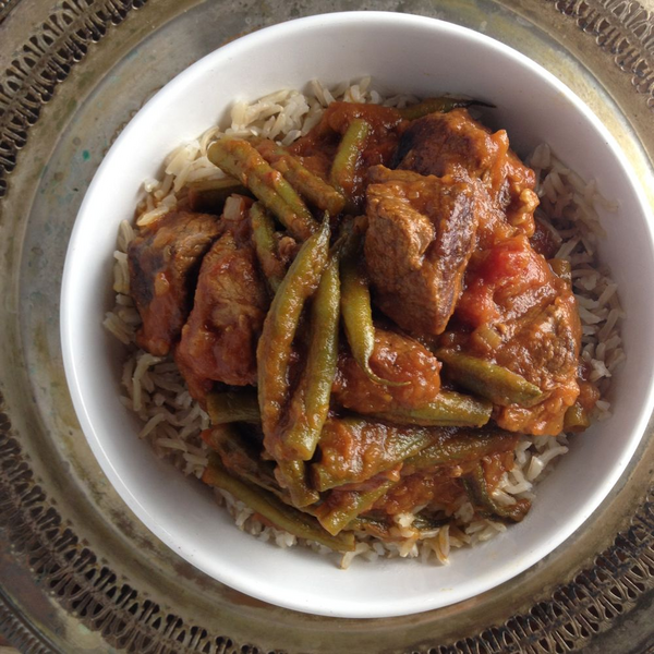Persian Green Bean Stew with Lamb