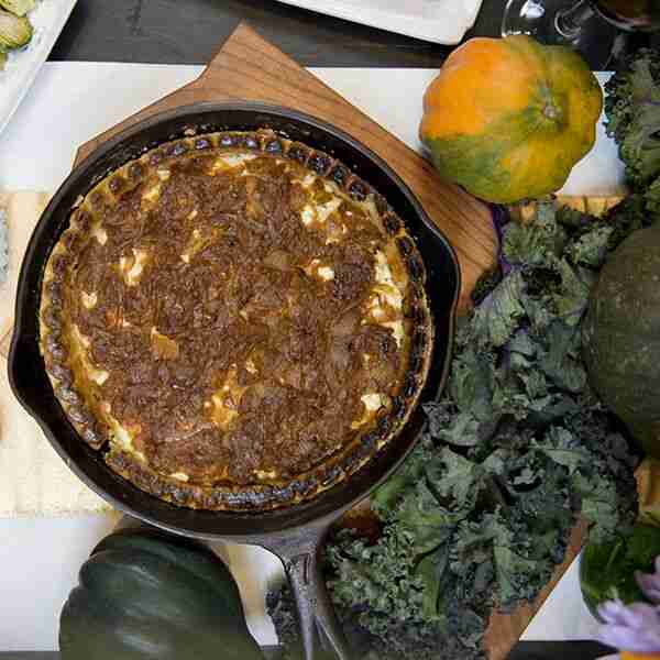 Caramelized Onion and CrazyFeta Tart