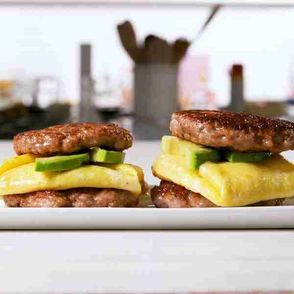 Keto Sausage Breakfast Sandwich