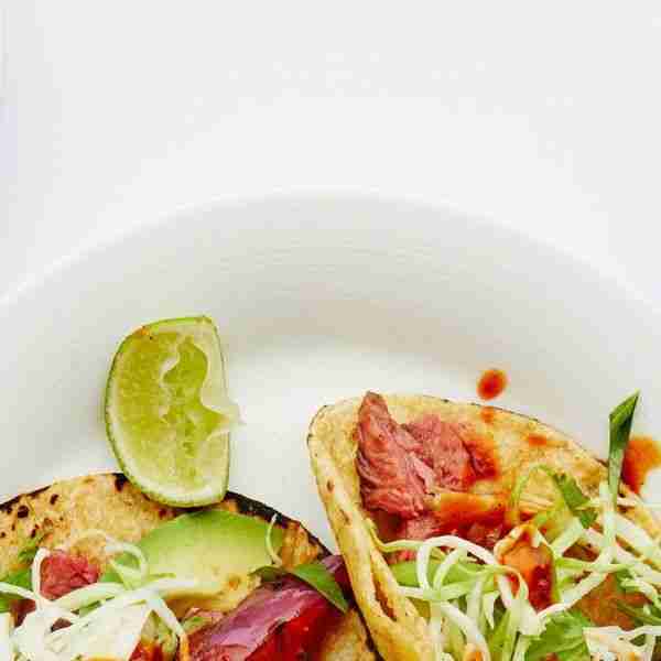 Short Rib Tacos With Cilantro-Lime Slaw