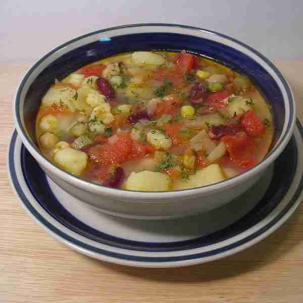 Quick and Easy Vegetarian Posole Soup With Hominy