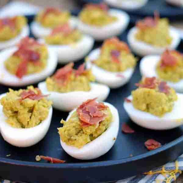 Mayo Free Deviled Eggs (Paleo, Whole30 + Keto)