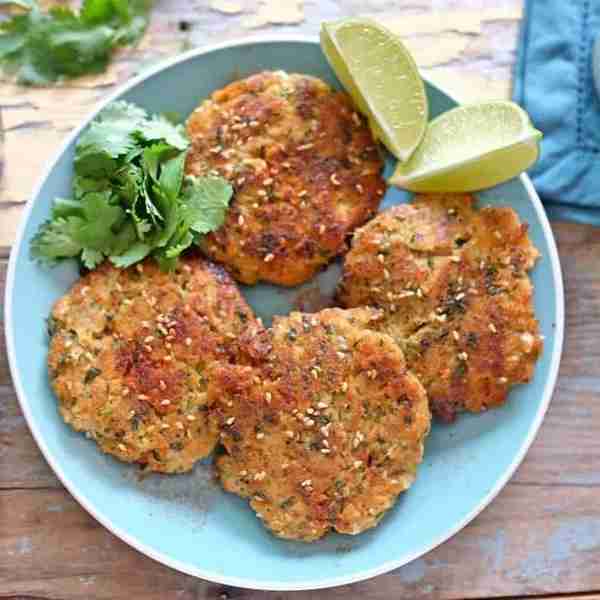 Sesame Ginger Fish Cakes (Paleo, Whole30 + Keto)