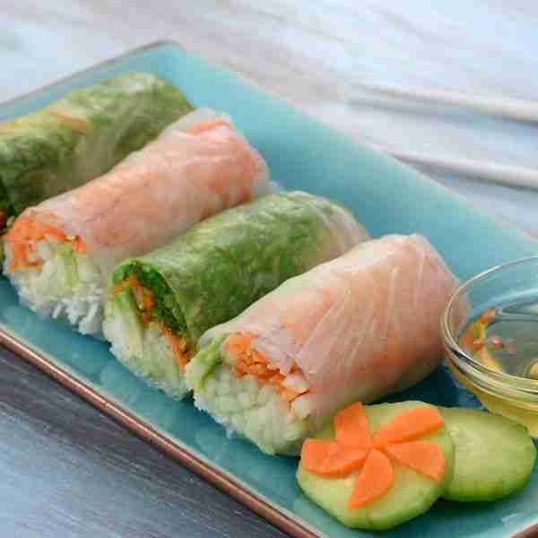 Vegan Cucumber Summer Rolls