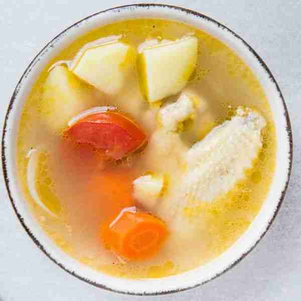 ABC soup (carrot, tomato, & potato soup)