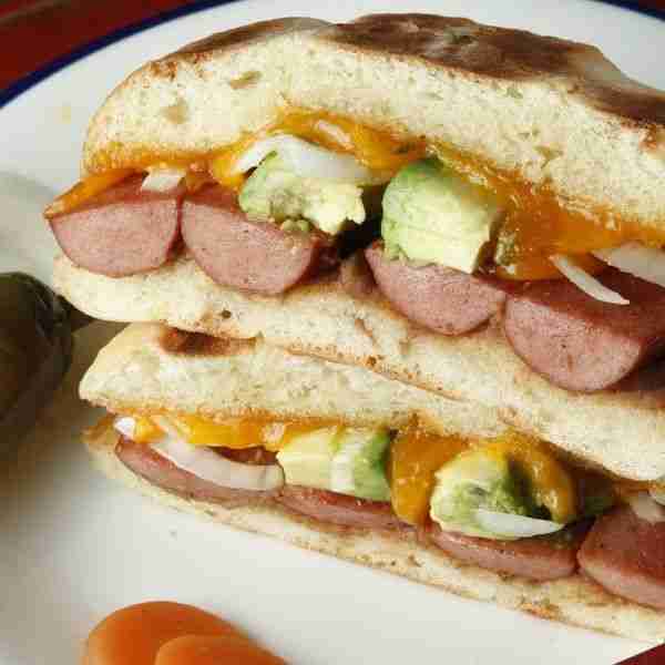 Tortas de Salchicha (Grilled Hot Dog Tortas)