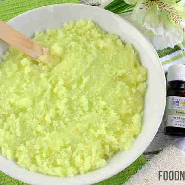 Homemade Lemon Lime Sugar Scrub