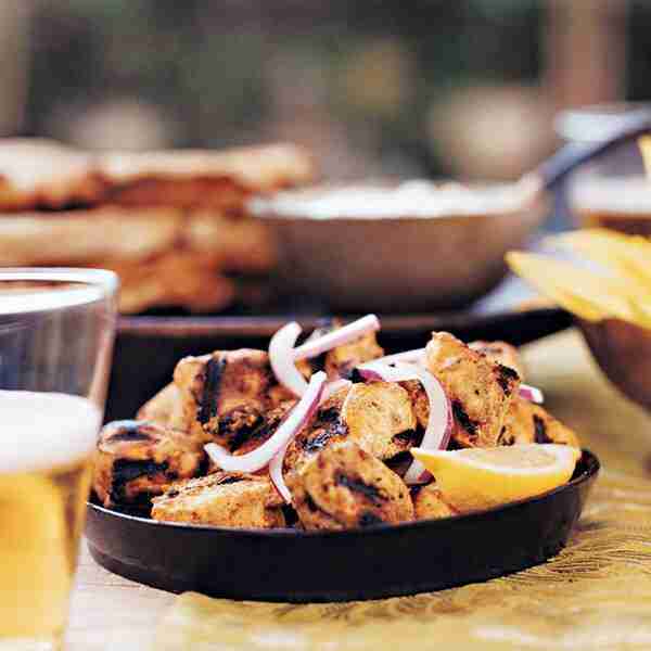 Chicken Tikka with Cucumber Raita