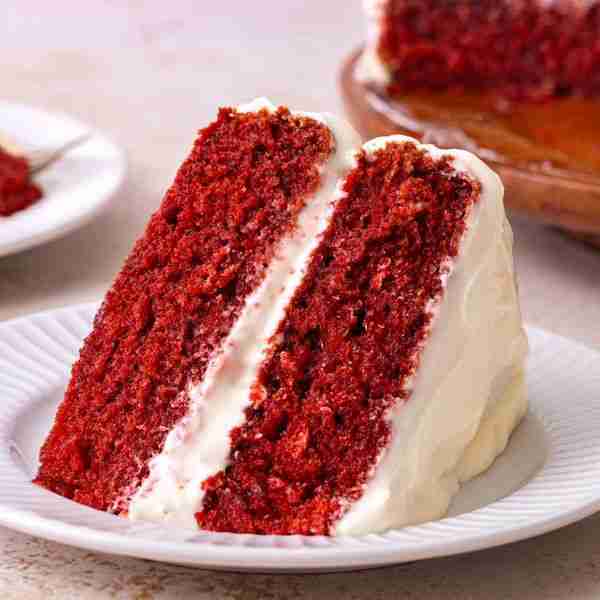 Homemade Red Velvet Cake with Cream Cheese Frosting