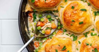 Chicken Alfredo Pot Pie