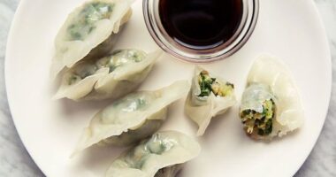 Steamed Shrimp Dumplings with Chinese Chives