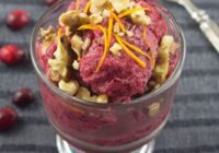 Cranberry Banana “Ice Cream”