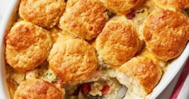 Chicken Pot Pie With Biscuit Crust
